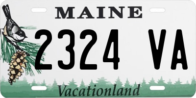 ME license plate 2324VA