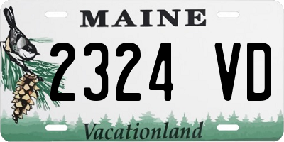 ME license plate 2324VD