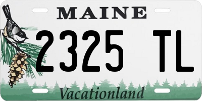 ME license plate 2325TL