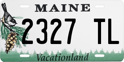 ME license plate 2327TL