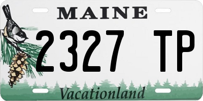 ME license plate 2327TP
