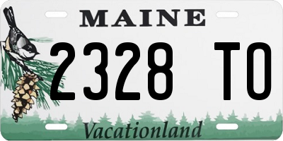 ME license plate 2328TO