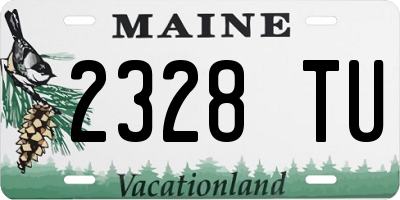 ME license plate 2328TU