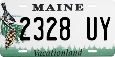 ME license plate 2328UY