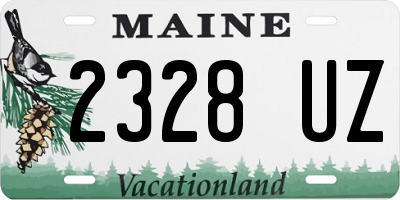 ME license plate 2328UZ