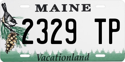 ME license plate 2329TP