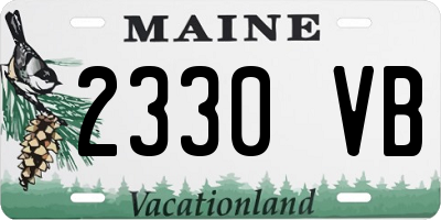 ME license plate 2330VB