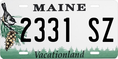 ME license plate 2331SZ