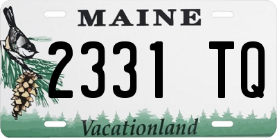 ME license plate 2331TQ