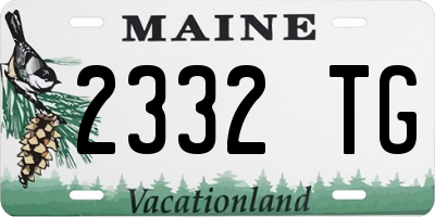 ME license plate 2332TG
