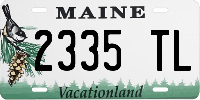 ME license plate 2335TL