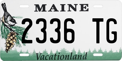 ME license plate 2336TG