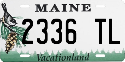 ME license plate 2336TL
