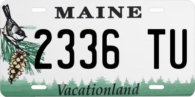ME license plate 2336TU