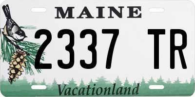 ME license plate 2337TR