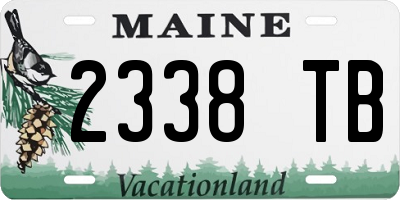 ME license plate 2338TB