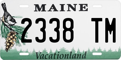 ME license plate 2338TM