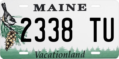 ME license plate 2338TU
