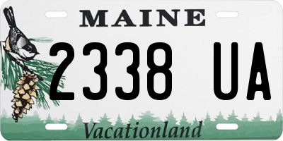 ME license plate 2338UA