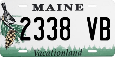 ME license plate 2338VB