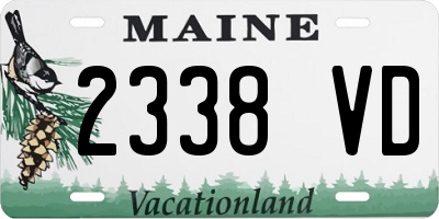ME license plate 2338VD