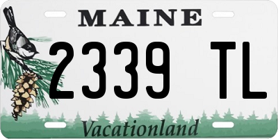 ME license plate 2339TL