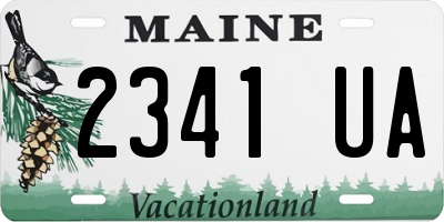 ME license plate 2341UA