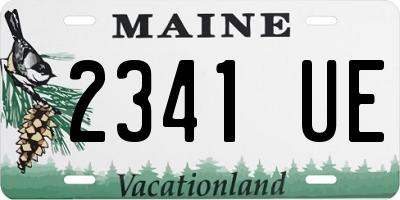 ME license plate 2341UE