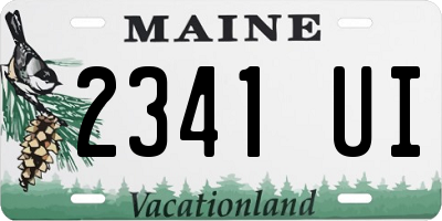 ME license plate 2341UI
