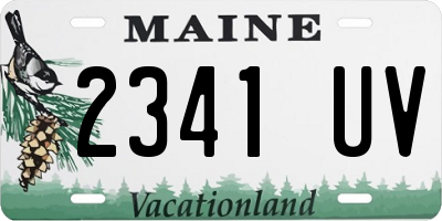 ME license plate 2341UV