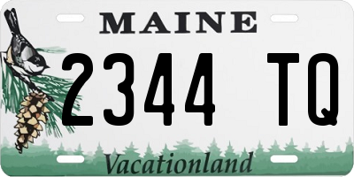 ME license plate 2344TQ