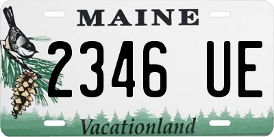 ME license plate 2346UE