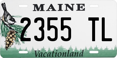 ME license plate 2355TL