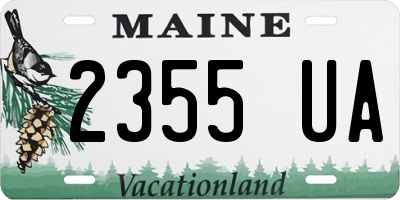 ME license plate 2355UA