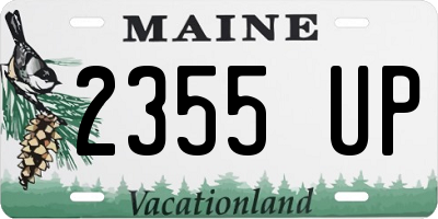 ME license plate 2355UP