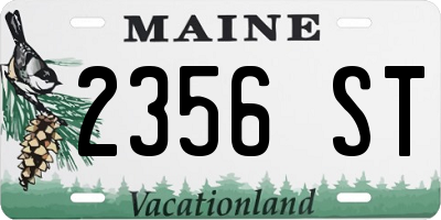 ME license plate 2356ST