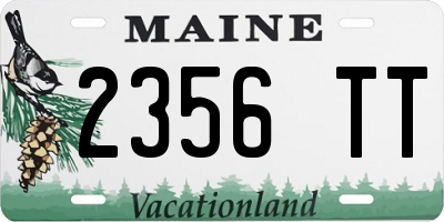 ME license plate 2356TT