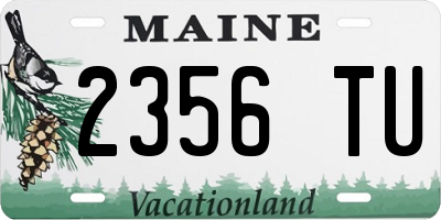 ME license plate 2356TU