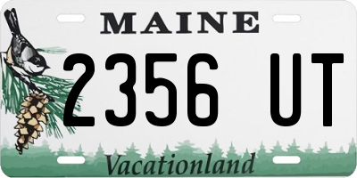 ME license plate 2356UT