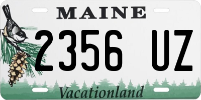 ME license plate 2356UZ