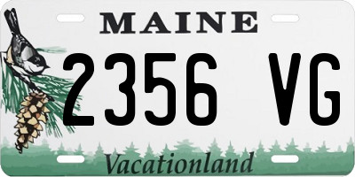 ME license plate 2356VG