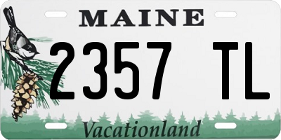 ME license plate 2357TL