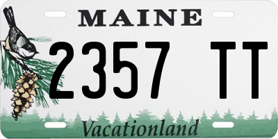 ME license plate 2357TT
