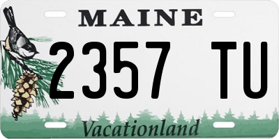 ME license plate 2357TU