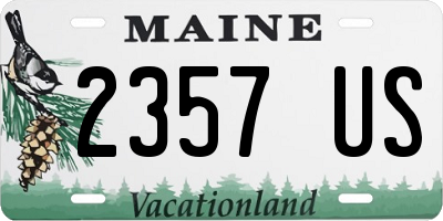 ME license plate 2357US