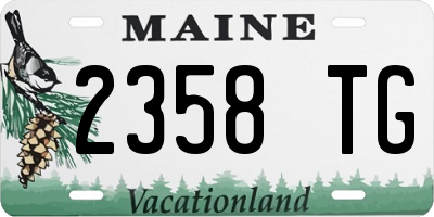 ME license plate 2358TG