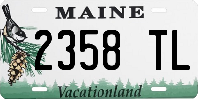 ME license plate 2358TL