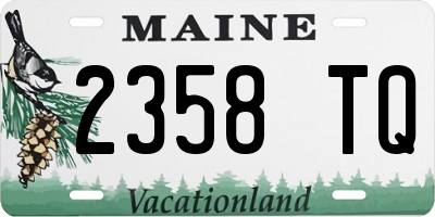 ME license plate 2358TQ