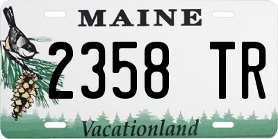ME license plate 2358TR