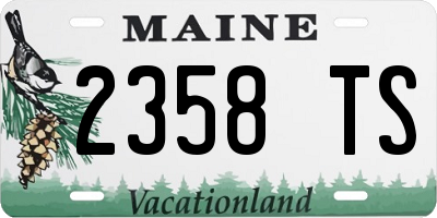 ME license plate 2358TS